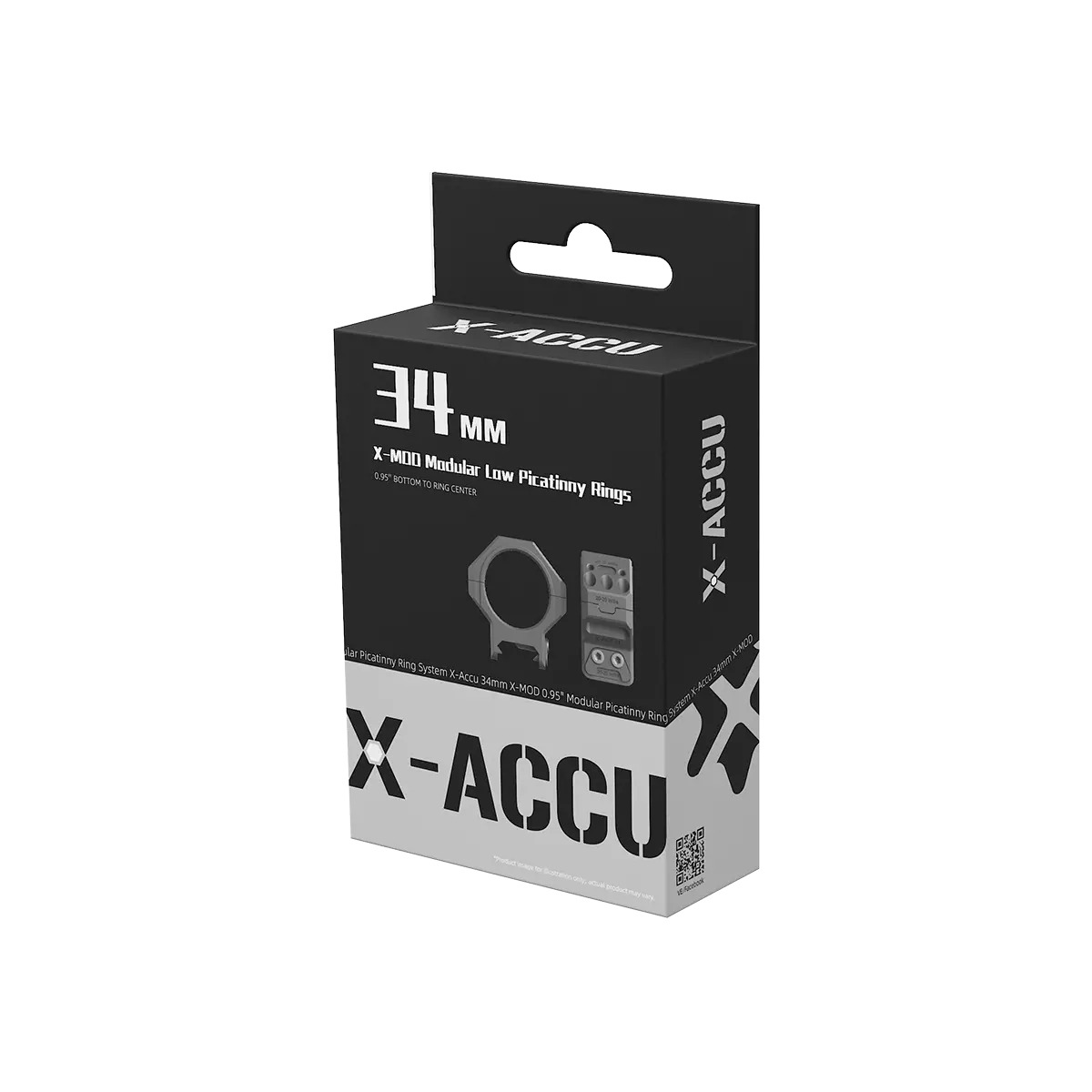 Vector Optics 34mm X-MOD Picatinny tähtäinrenkaat - 0.95"
