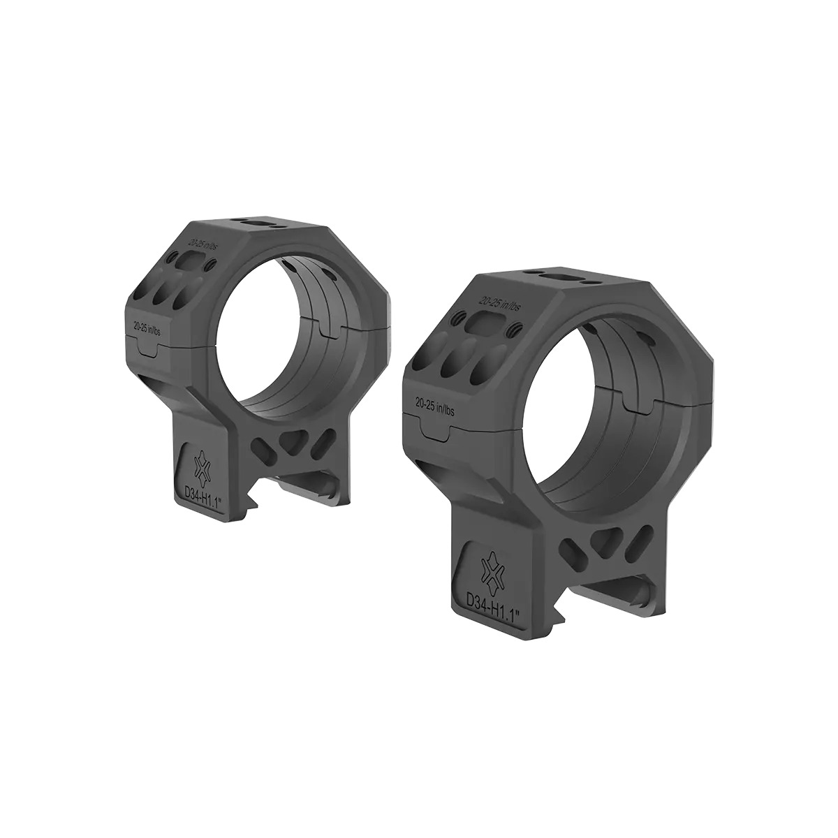 Vector Optics 34mm X-MOD Picatinny tähtäinrenkaat - 1.1"