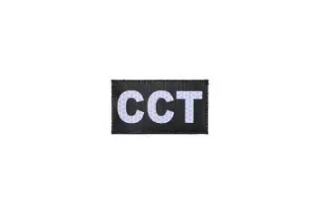 Combat-ID heijastava IR/IRR CCT velcromerkki - musta
