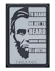 "To Beard or Not to Beard..." 3D velkromerkki