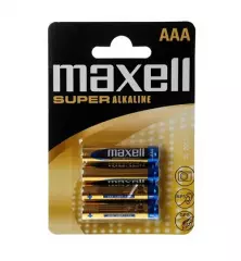 Maxell Super Alkaline AAA paristo 1,5V - 4 kpl paketti